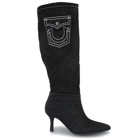 Western Boots True Religion Cookie Denim Right Side View