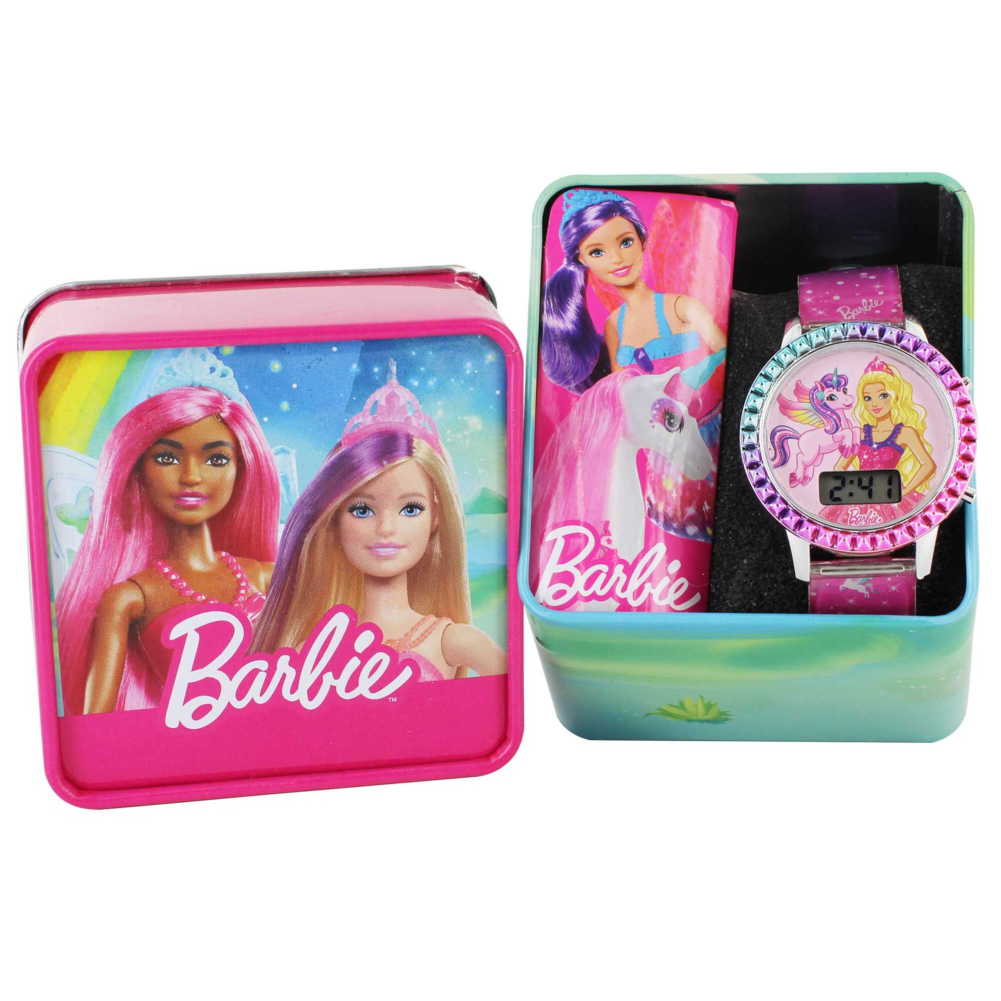 Barbie Unicorn Digital Watch With Flashing Lights Front Product View