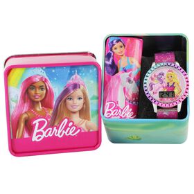 Character Barbie Unicorn Digital Watch With Flashing Lights Front Product View
