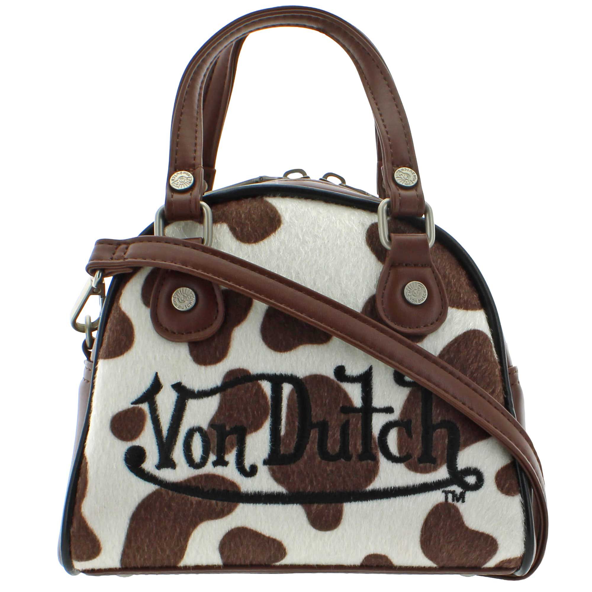 Von Dutch Cow-Themed Bowler Front View