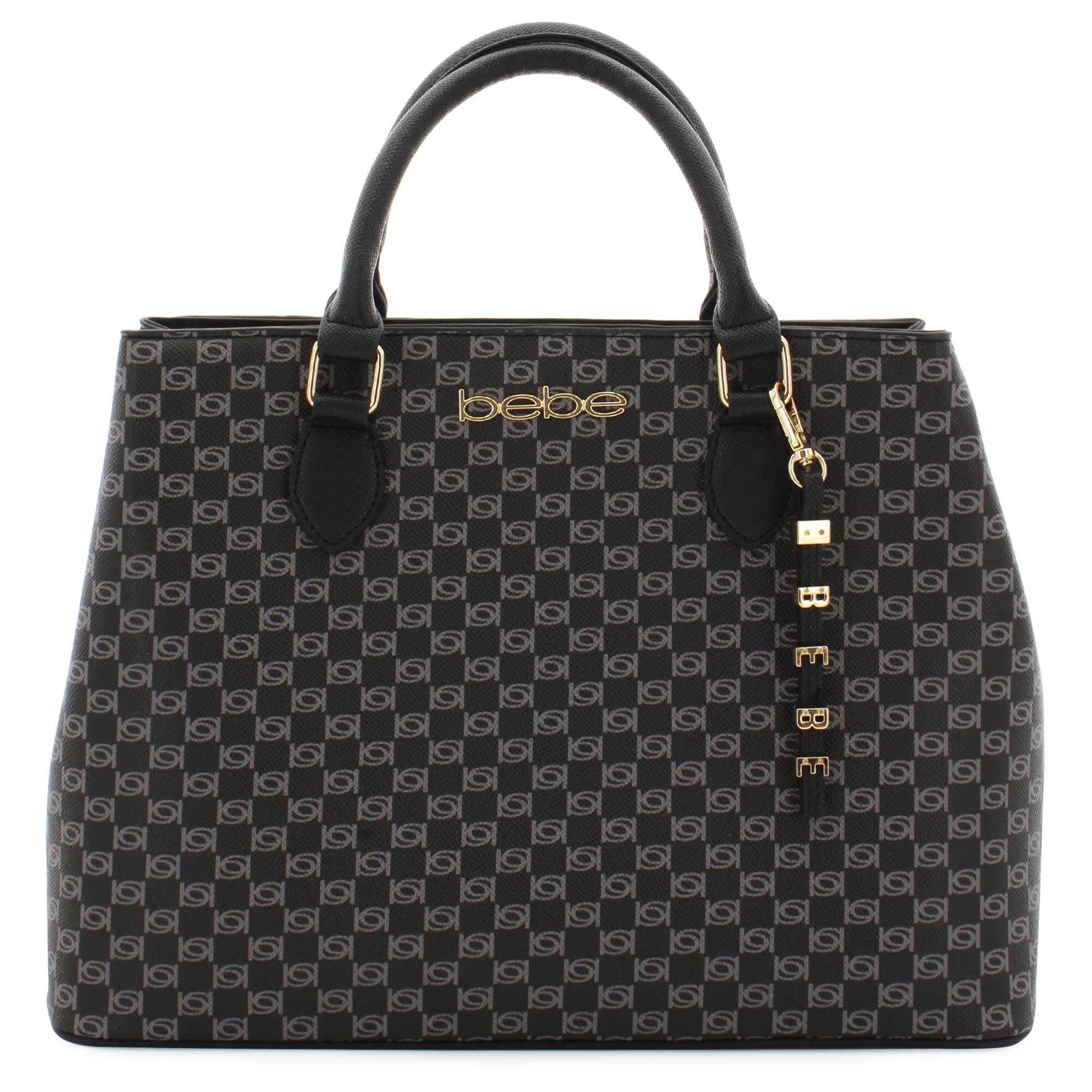 bebe Adela Mono Satchel Front View