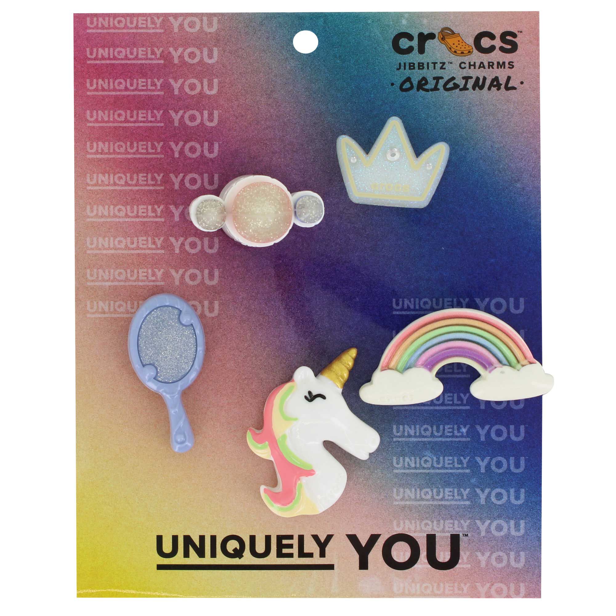 Crocs Jibbitz Pretty Princess 5-Pack Front Package View