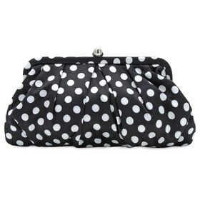  d'margeaux Polka-Dot Clutch Front View