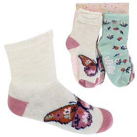 Infants' Socks Infants' Capelli Autumn Butterfly Crew 10 for $10 Side View With Package
