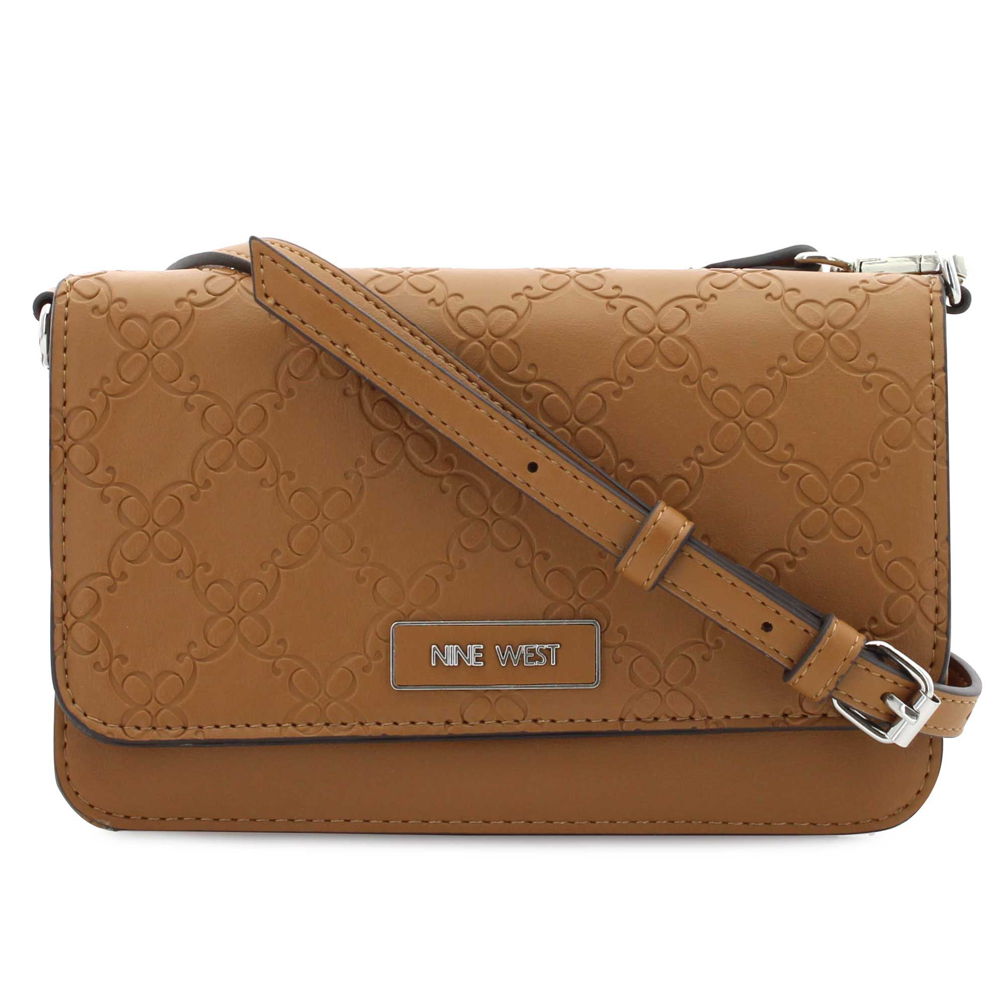 Nine West Shonda Embossed Wallet-On-A-String Front View