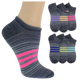  Women's adidas SUPERLITE No-Show 6-Pair Pack Side View With Package