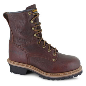 New Arrivals Carolina Elm 8" Steel-Toe Logger Right Side View