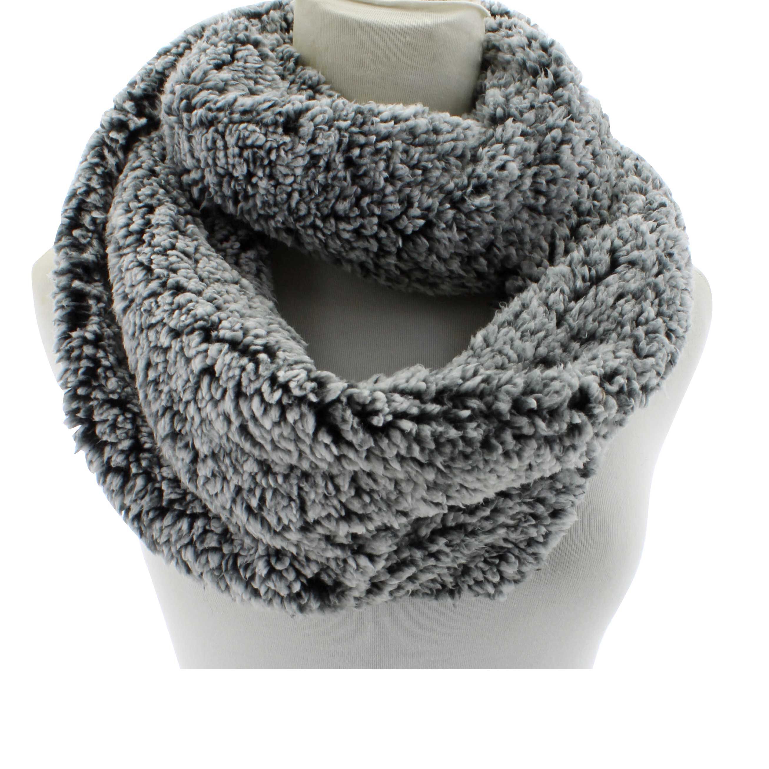 Couture Gems Sherpa Eternity Scarf Front View