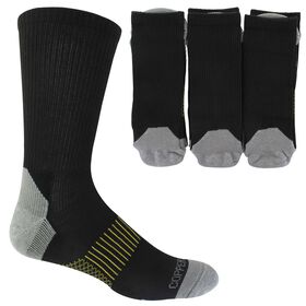 Socks Men's Copper Fit Crew 3-Pair Pack Side View With Package