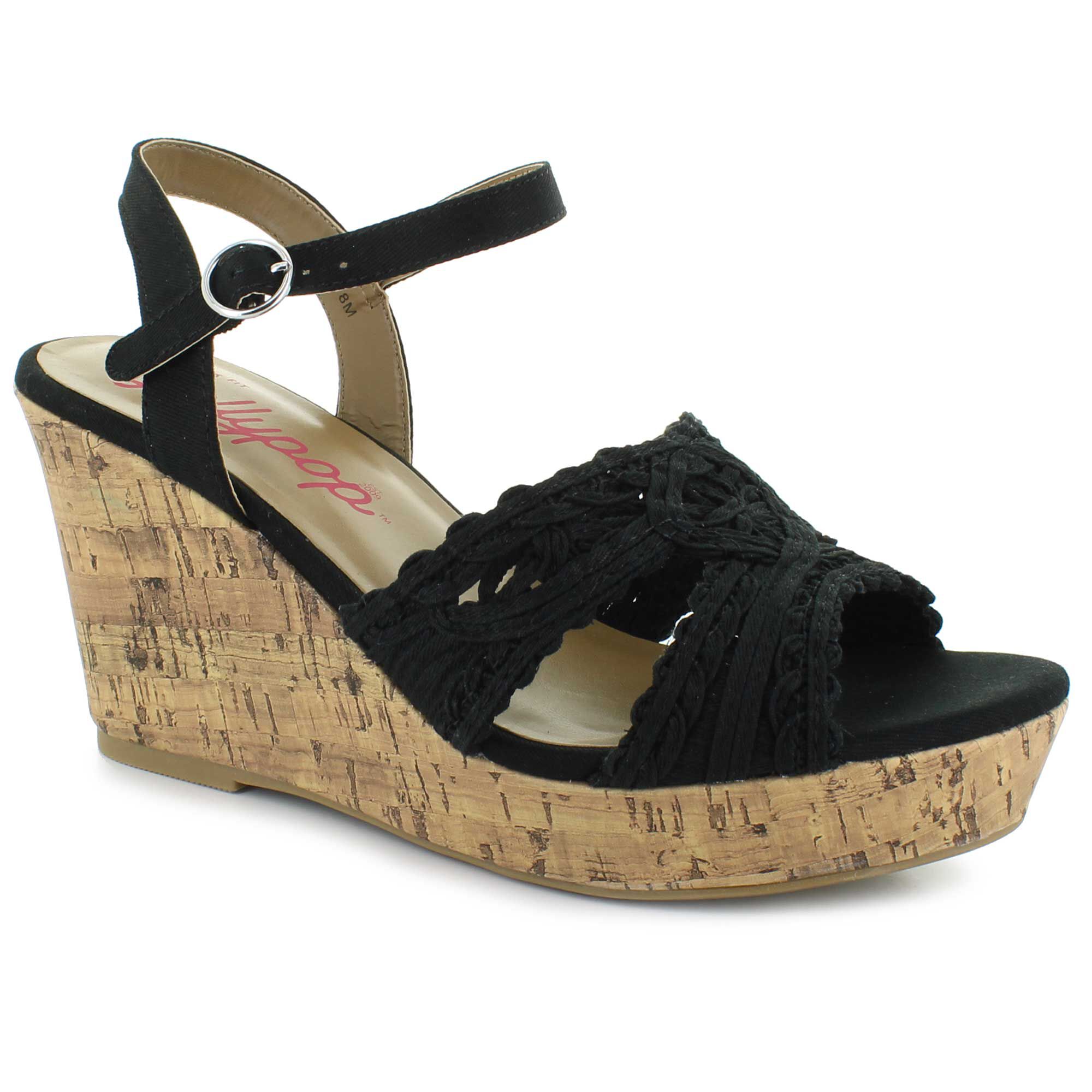 Jellypop outlet black wedges