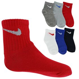 Infants' Socks Infants' Nike Solid Lightweight Ankle 6-Pair Pack Side View With Package