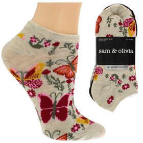 Animal House Women's Sam & Olivia Butterfly & Stripe 10 for $10 Side View With Package