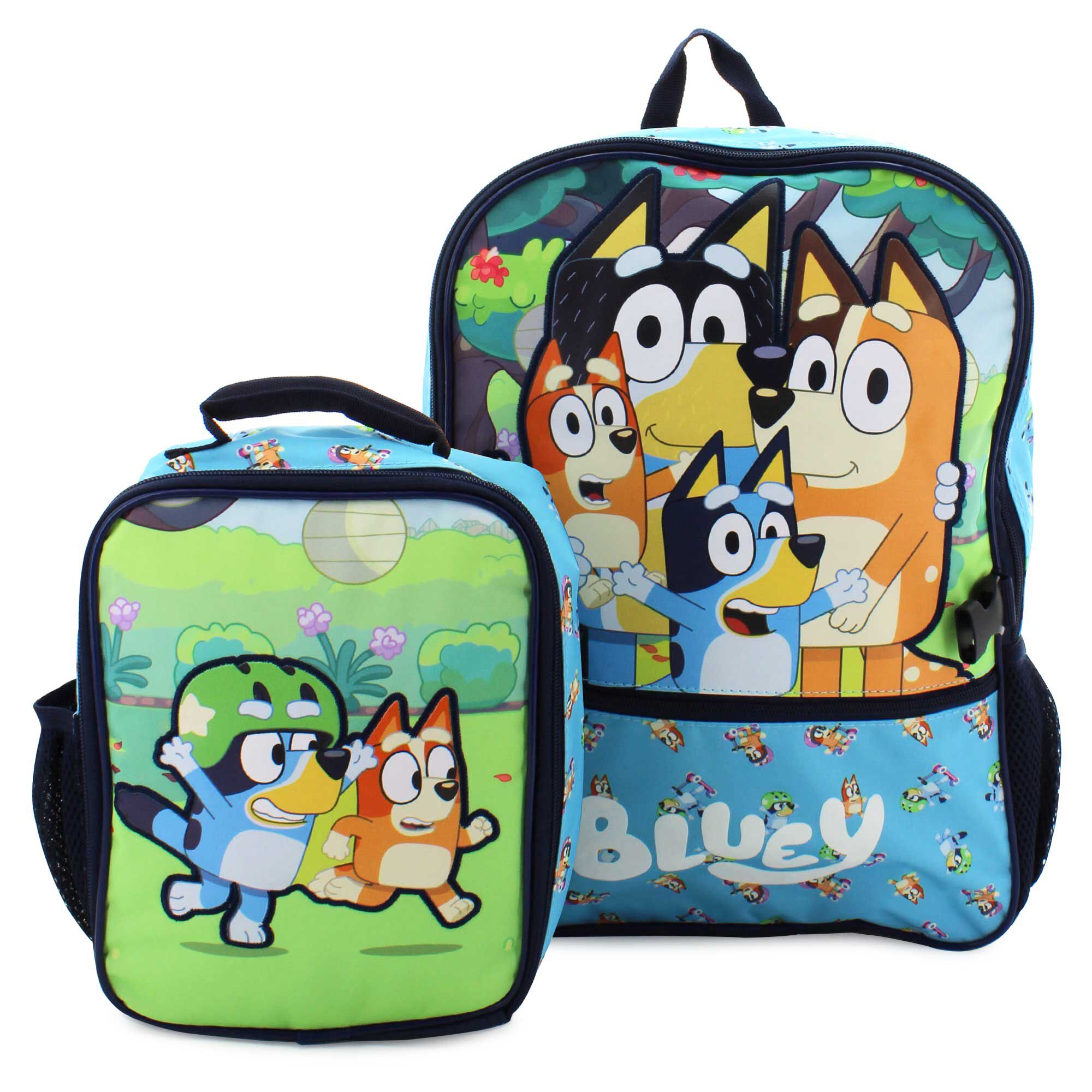 Bluey Backpack And Lunch Bag Combo Front View