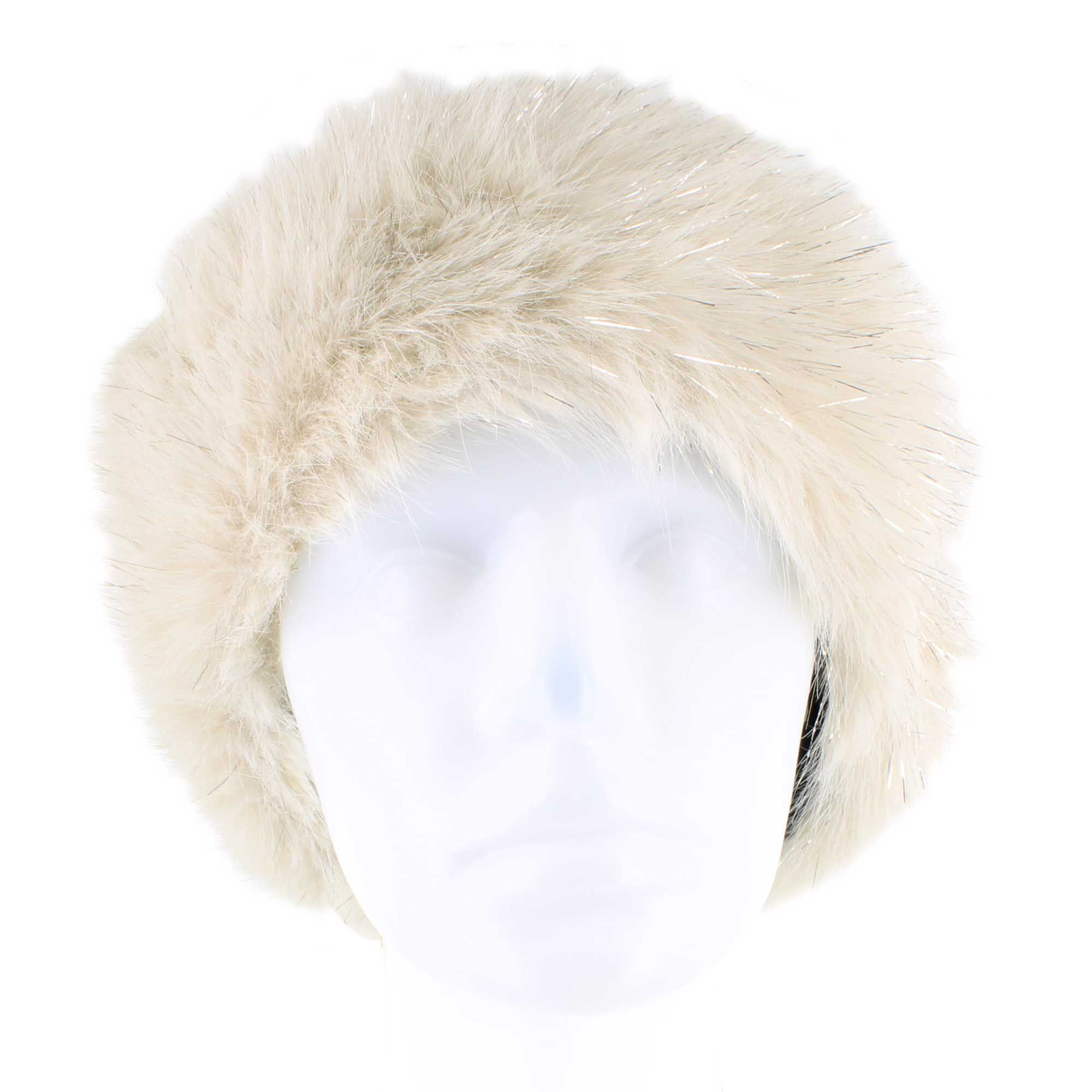 Couture Gems Faux-Fur Cossack Beanie Front View