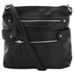  Braciano North/South Top-Zip Crossbody Front View