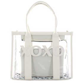  XOXO Paxton Clear Tote With Matching Wristlet Front View