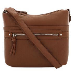 Bueno Double Top-Zip Crossbody Front View