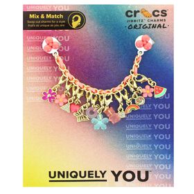 Crocs Jibbitz Crocs Jibbitz Pink Adjustable Charm Chain Front Package View