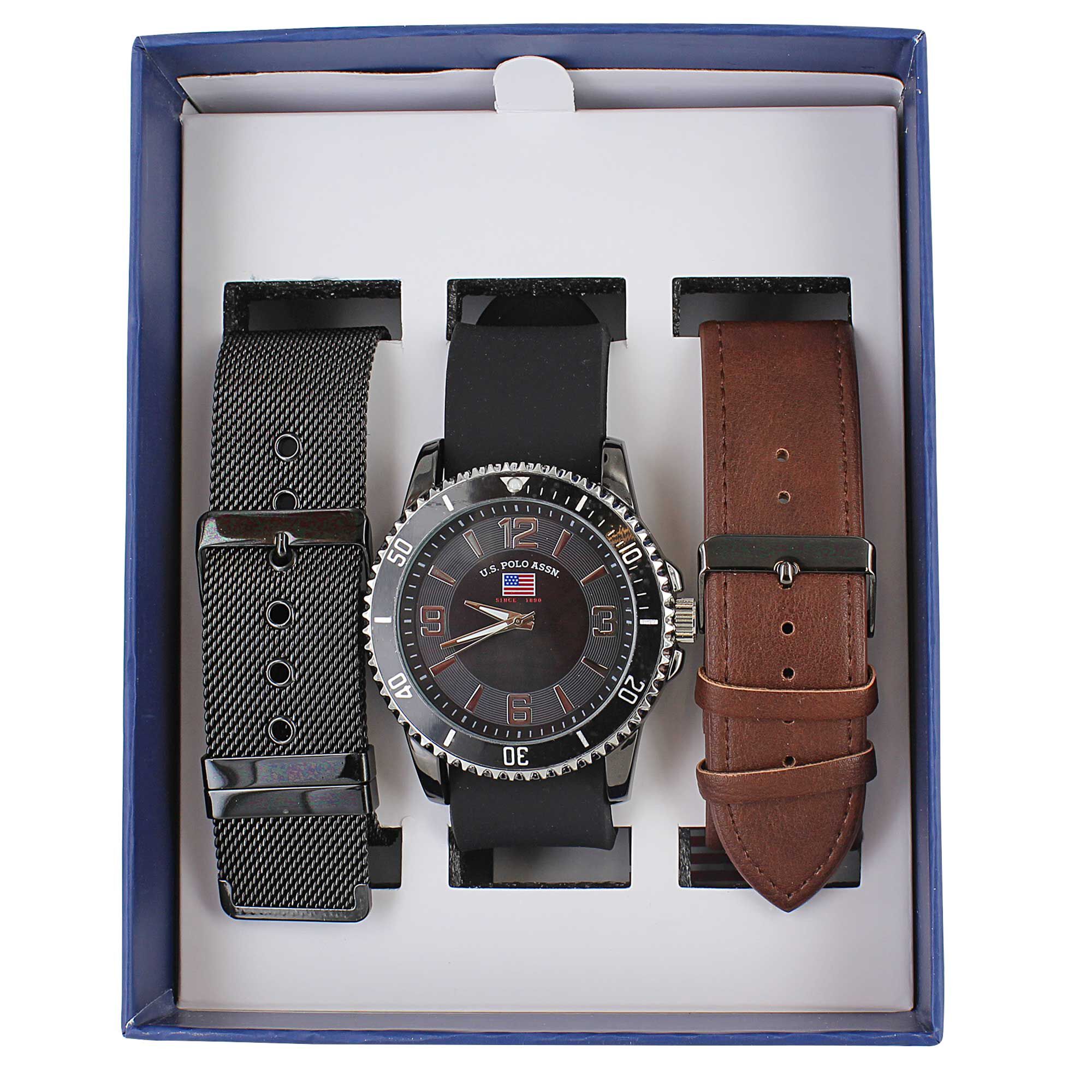 U.S. Polo Association Interchangeable Watch Set Full Set View