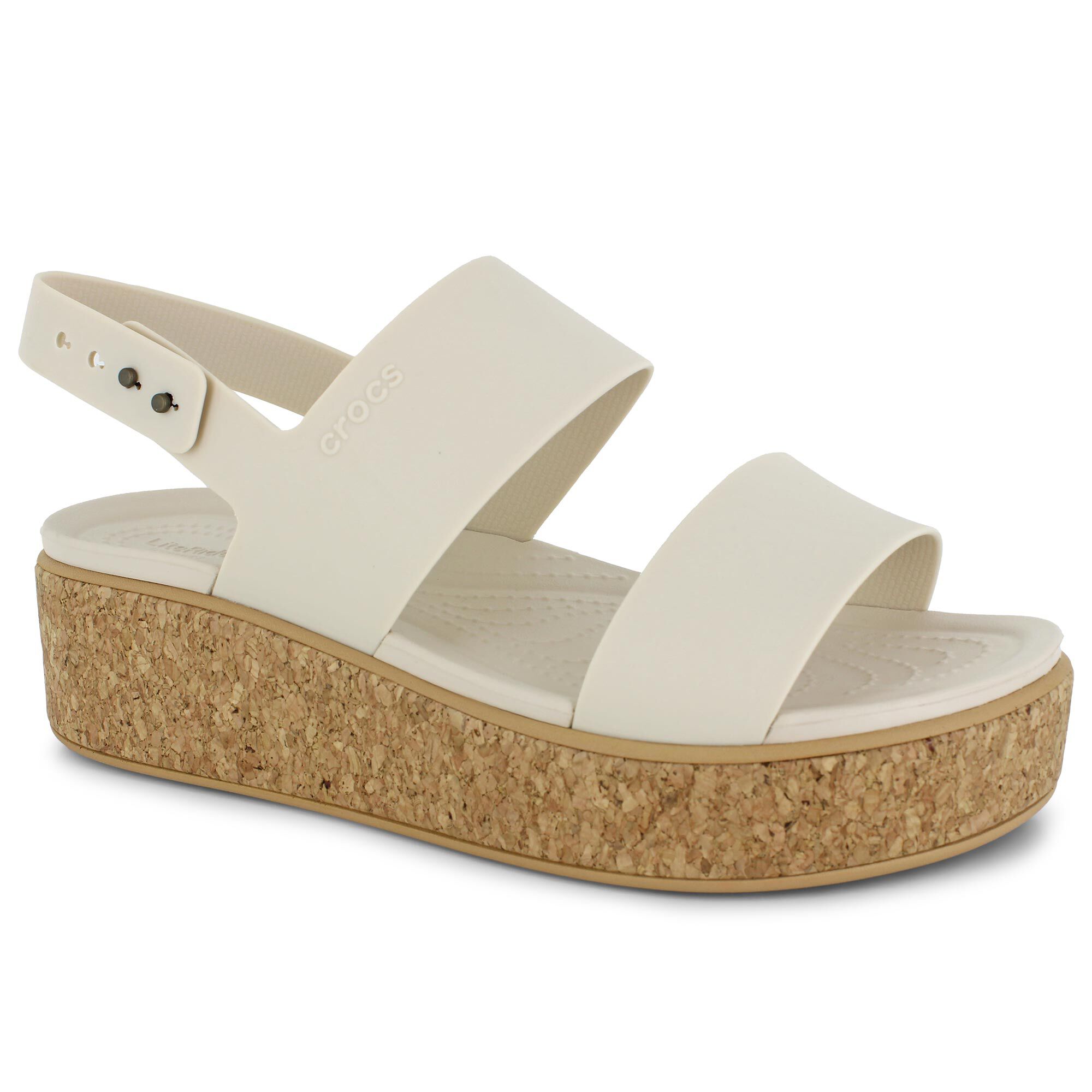 Brooklyn Cork Low Wedge Front View