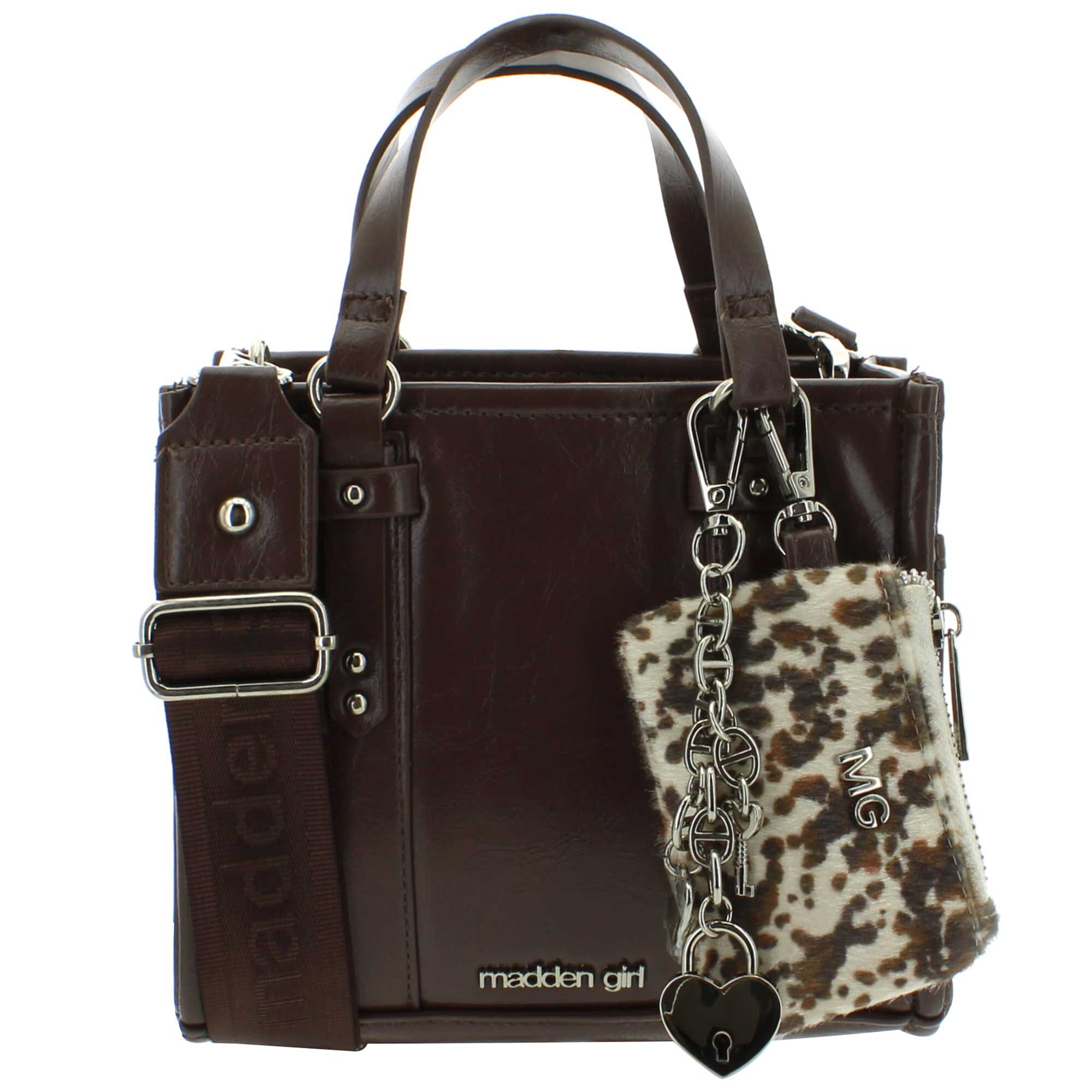 Madden Girl Tote With Small Pouch Clip-On Front View