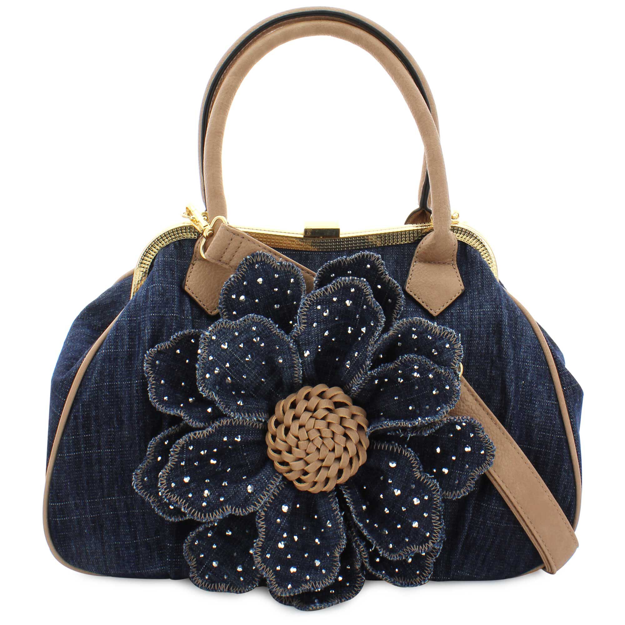 DS Bags Denim Aster Frame Bag Front View