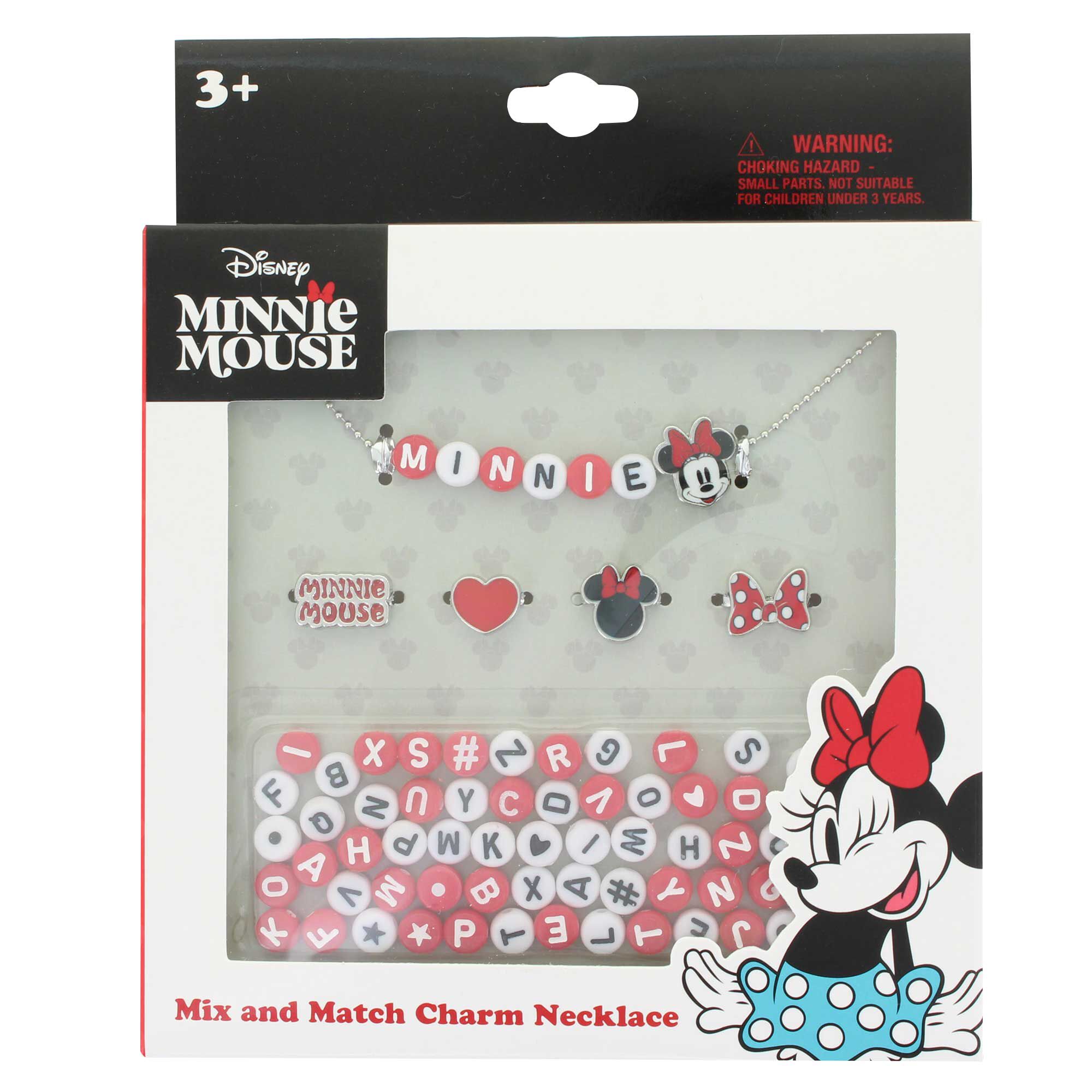 Disney Minnie Mouse Mix & Match Charm Necklace Front Package View