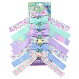  Disney Stitch Hair Bows 7-Piece Pack Front Package View