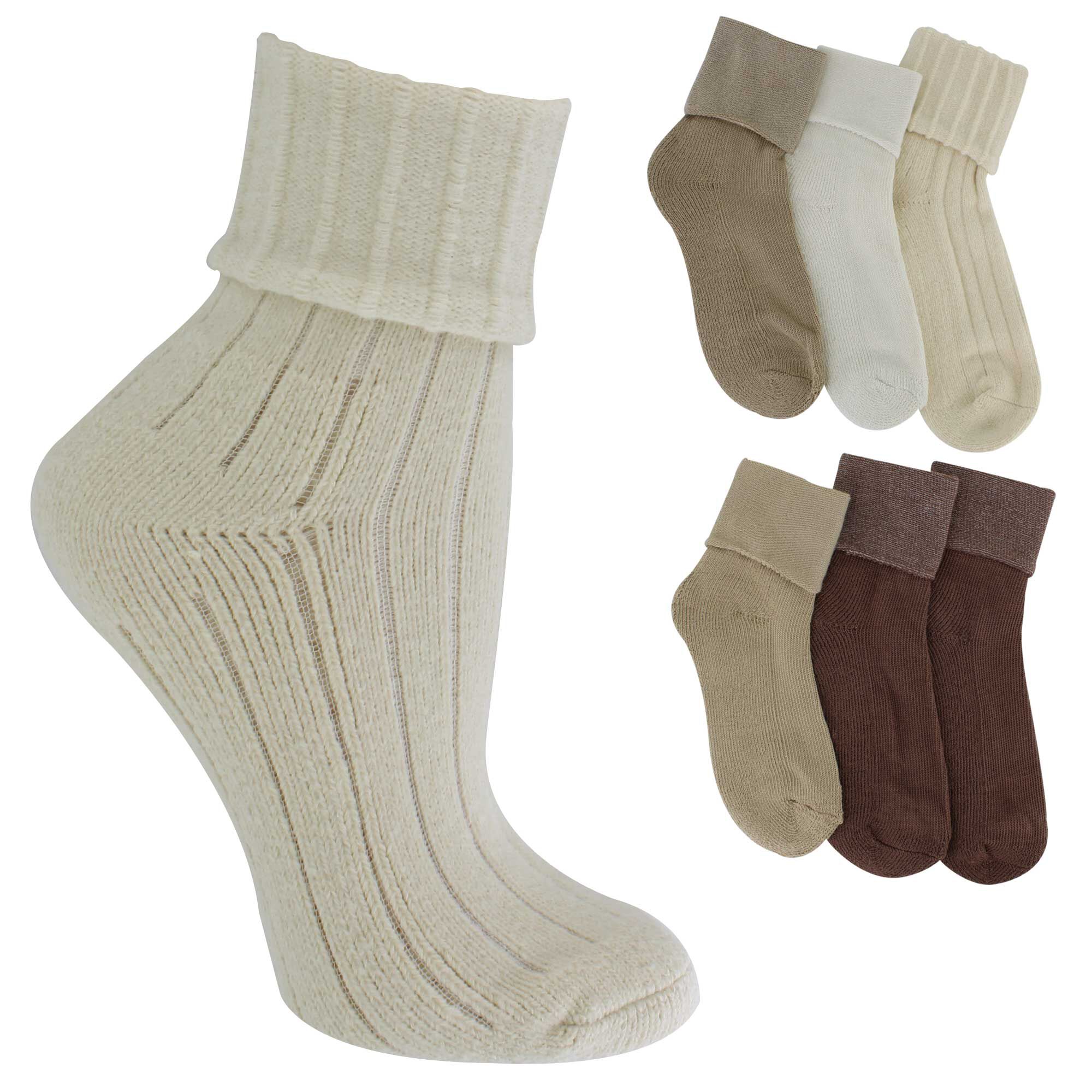 Women's Jessica Simpson Turn-Cuff 6-Pair Pack Side View With Package