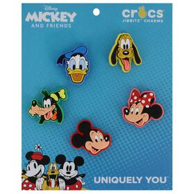 Crocs Jibbitz Crocs Jibbitz Mickey Friends Colorful 5-Pack Front Package View