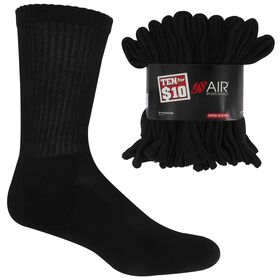 Socks Men's Air Sports World Crew 10 For $10 Side View With Package