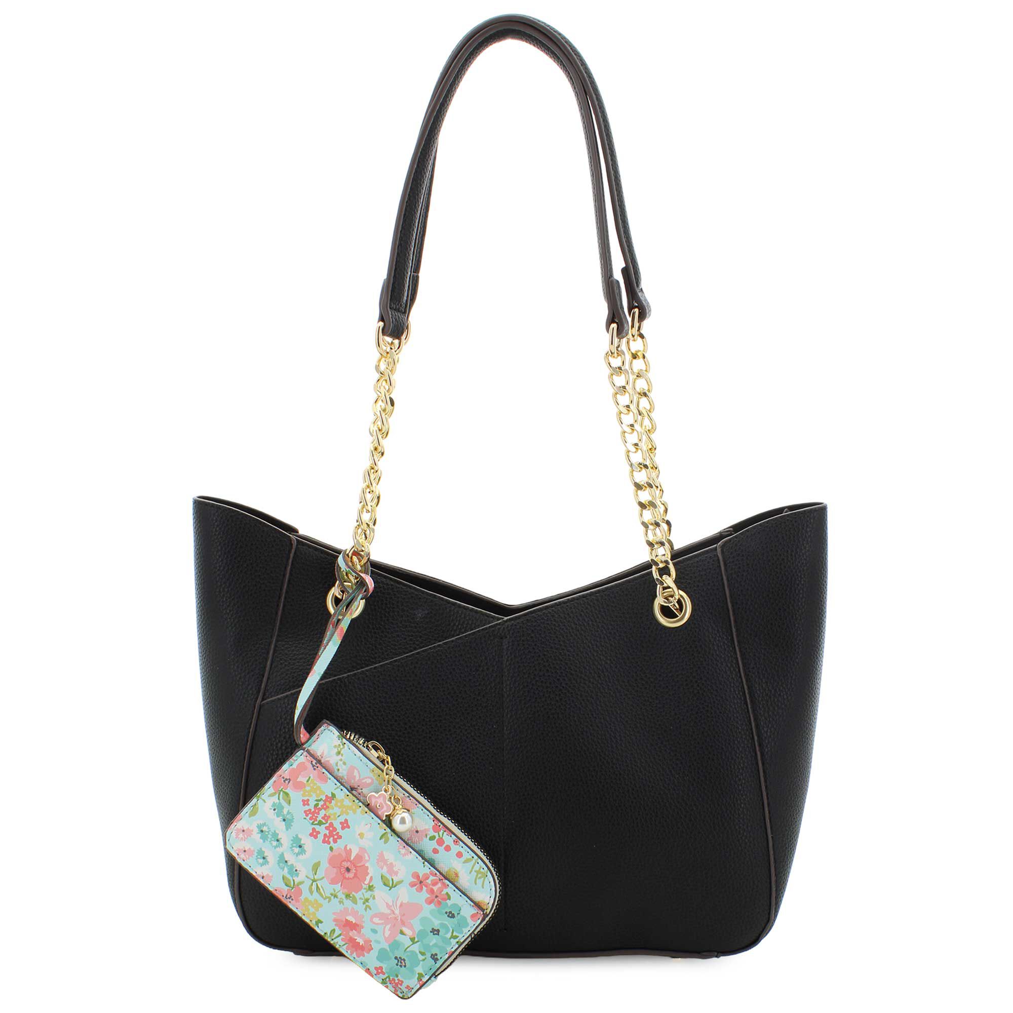 DS Bags Lizzie Bag With Floral Pouch Front View