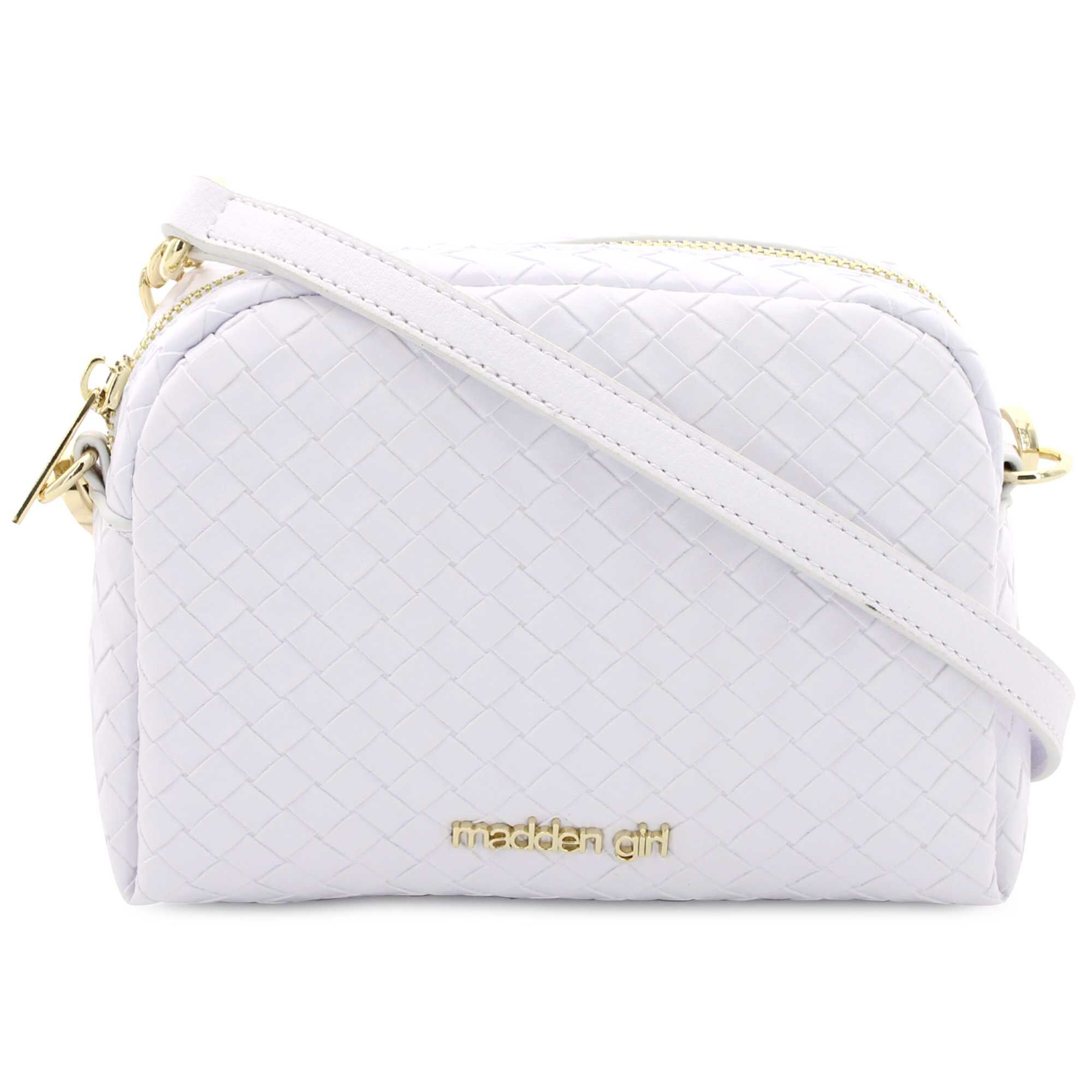 Madden Girl Woven Crossbody Front View