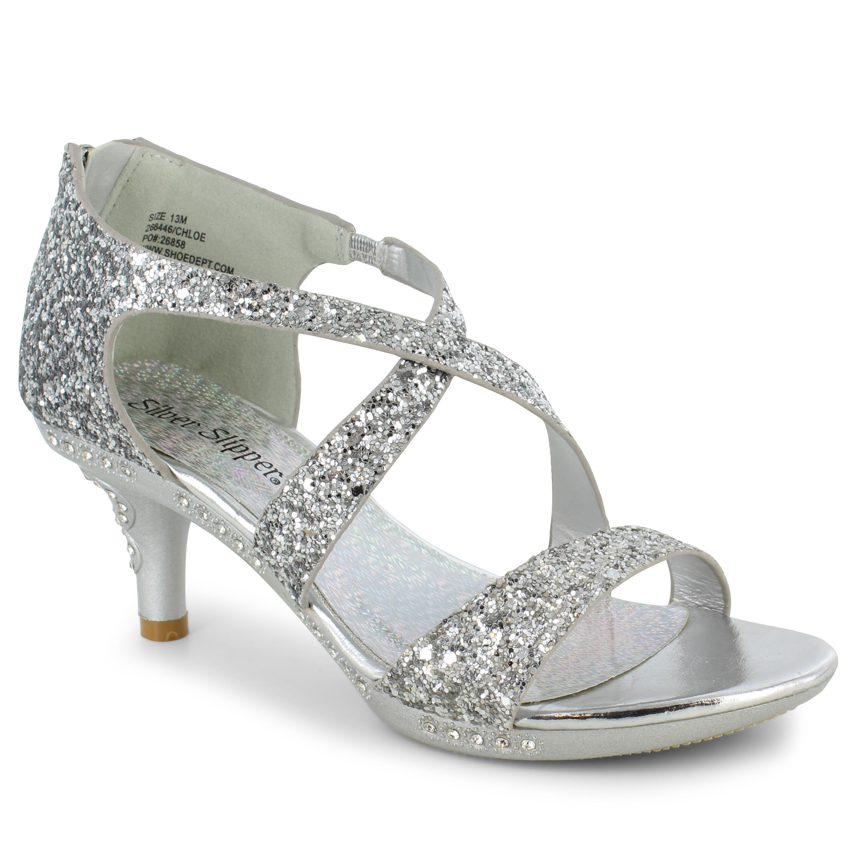 shoe dept silver heels