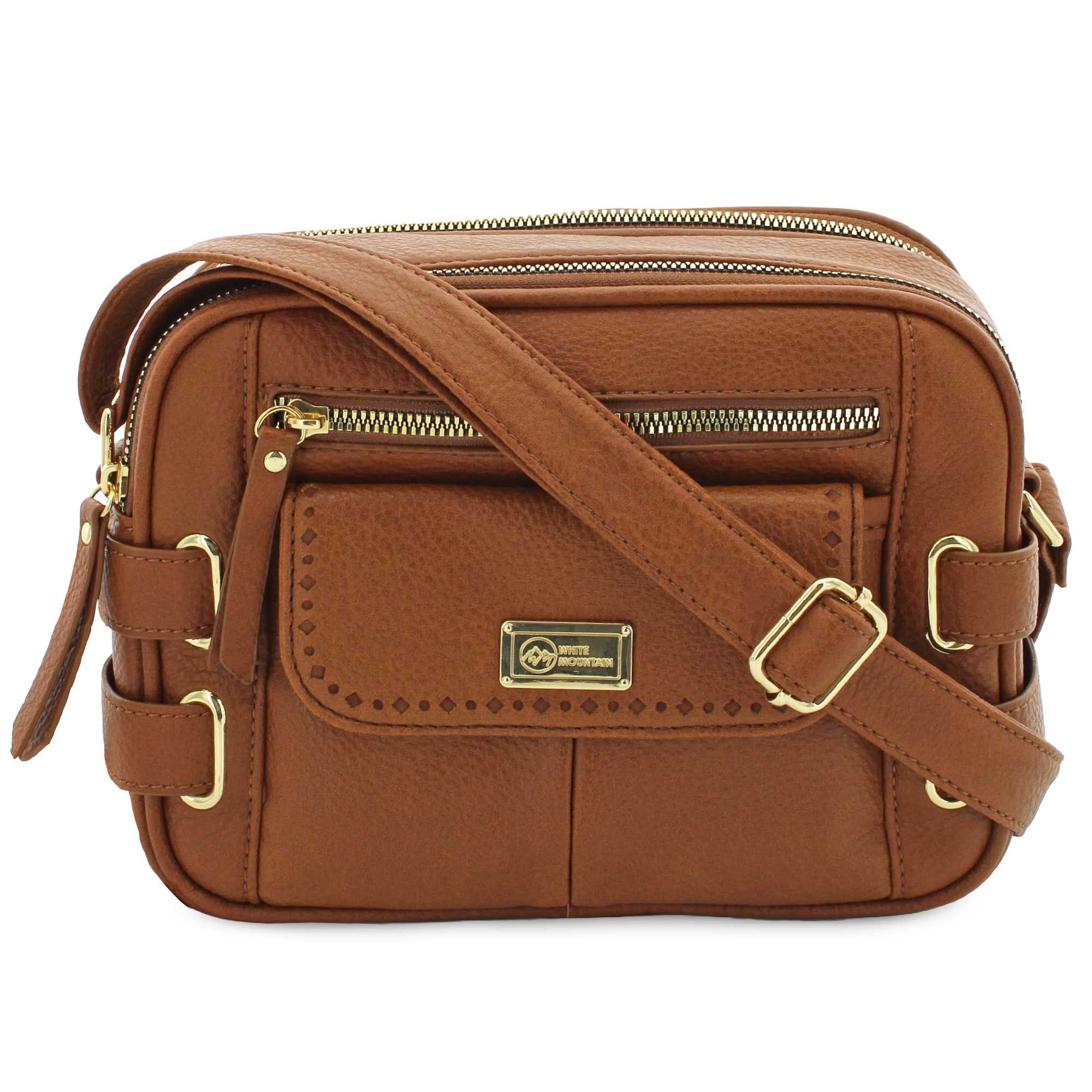 White Mountain Camera Crossbody Super Organizer Front View