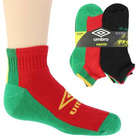 Boys' Socks Kids' Umbro Quarter 10 for $10 Side View With Package
