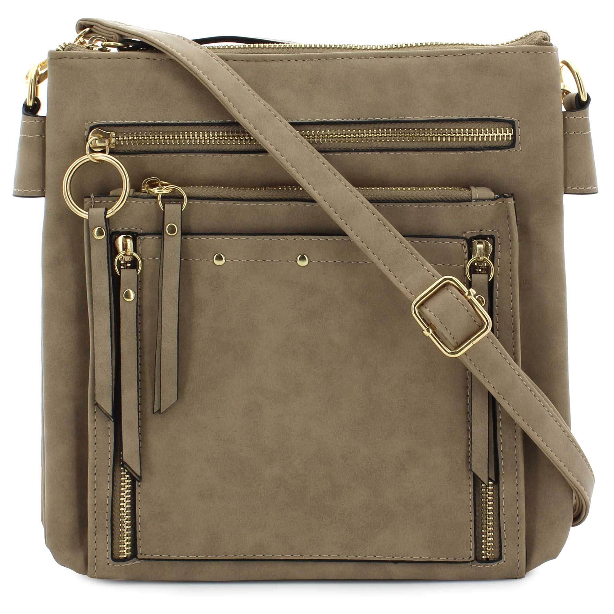 Juniper & Joy Multi-Zip Crossbody Front View