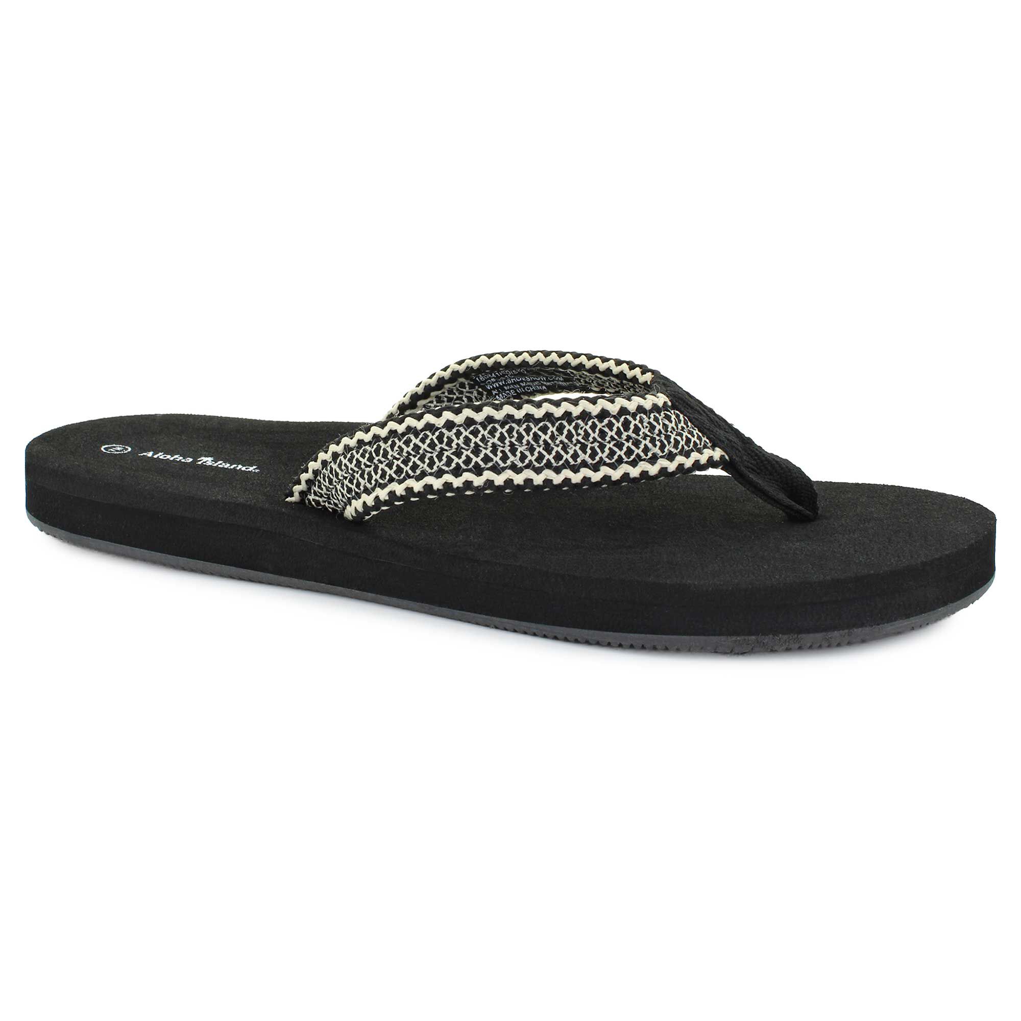 Aloha Island Edisto Woven Thong Sandal Right Side View