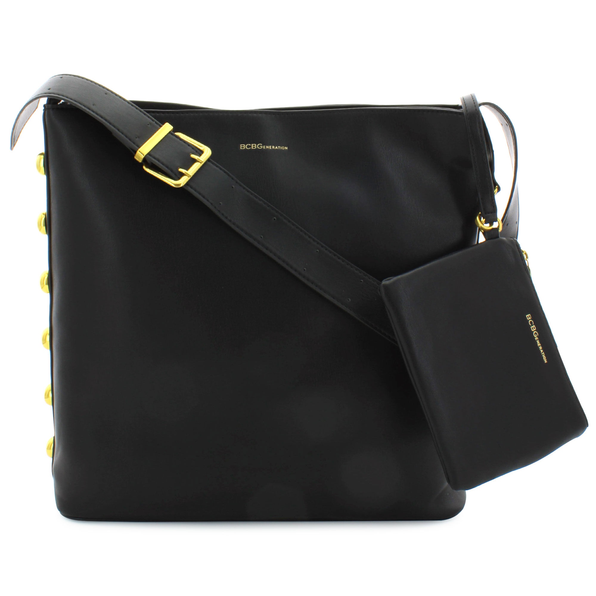 BCBGeneration Studded Bucket Tote Front View