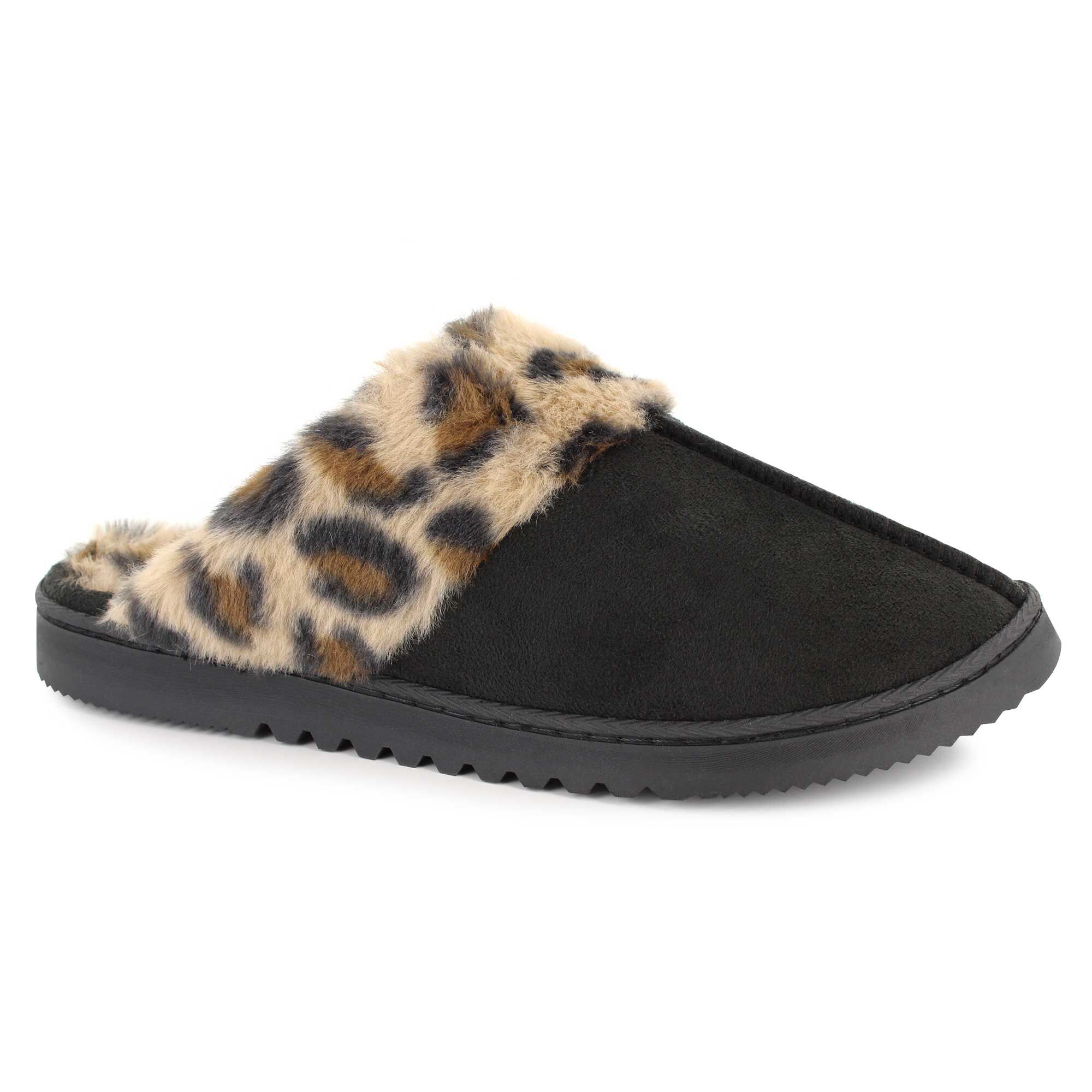 Women's Nine West Furry Clog With Memory Foam Right Side View