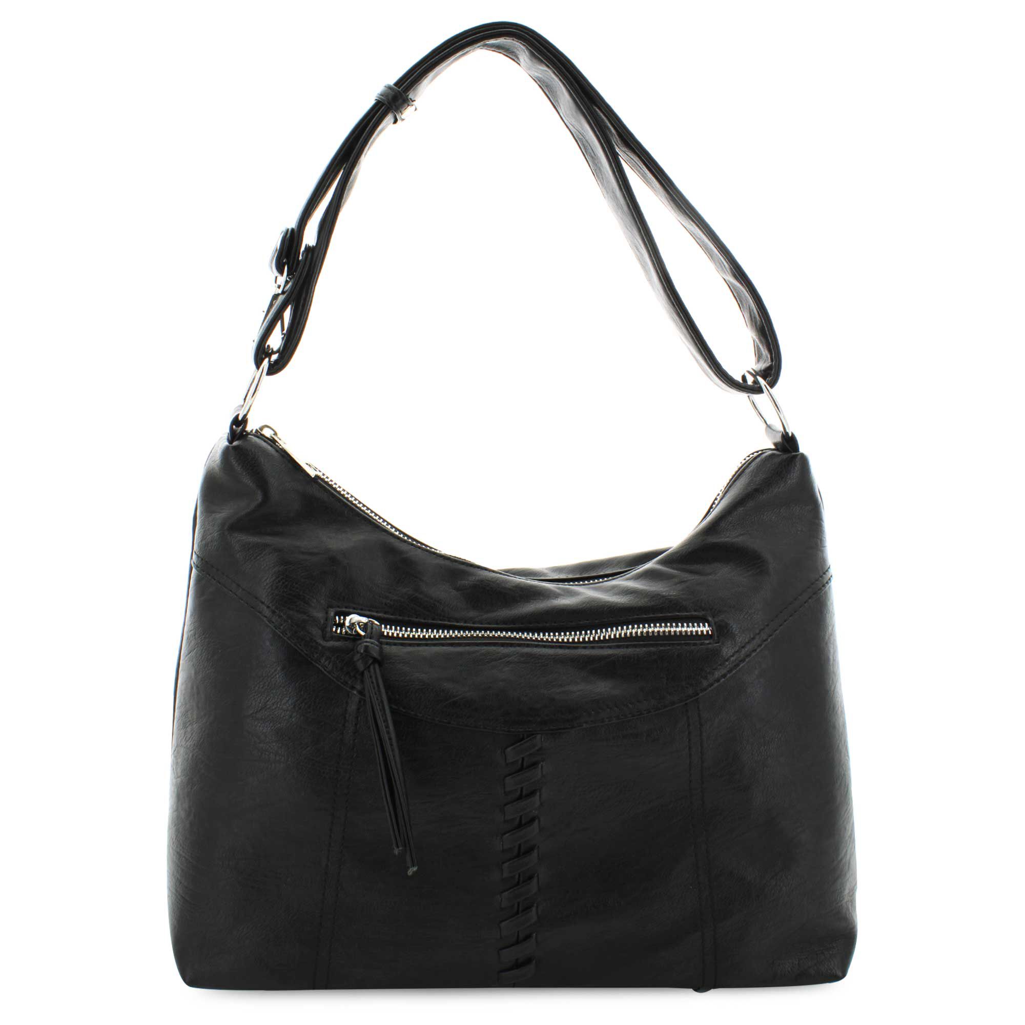 Braciano Washed Hobo Front View