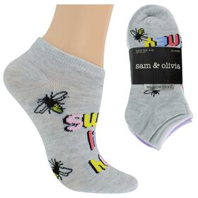 Socks Women's Sam & Olivia Inspirational 10 for $10 Side View With Package