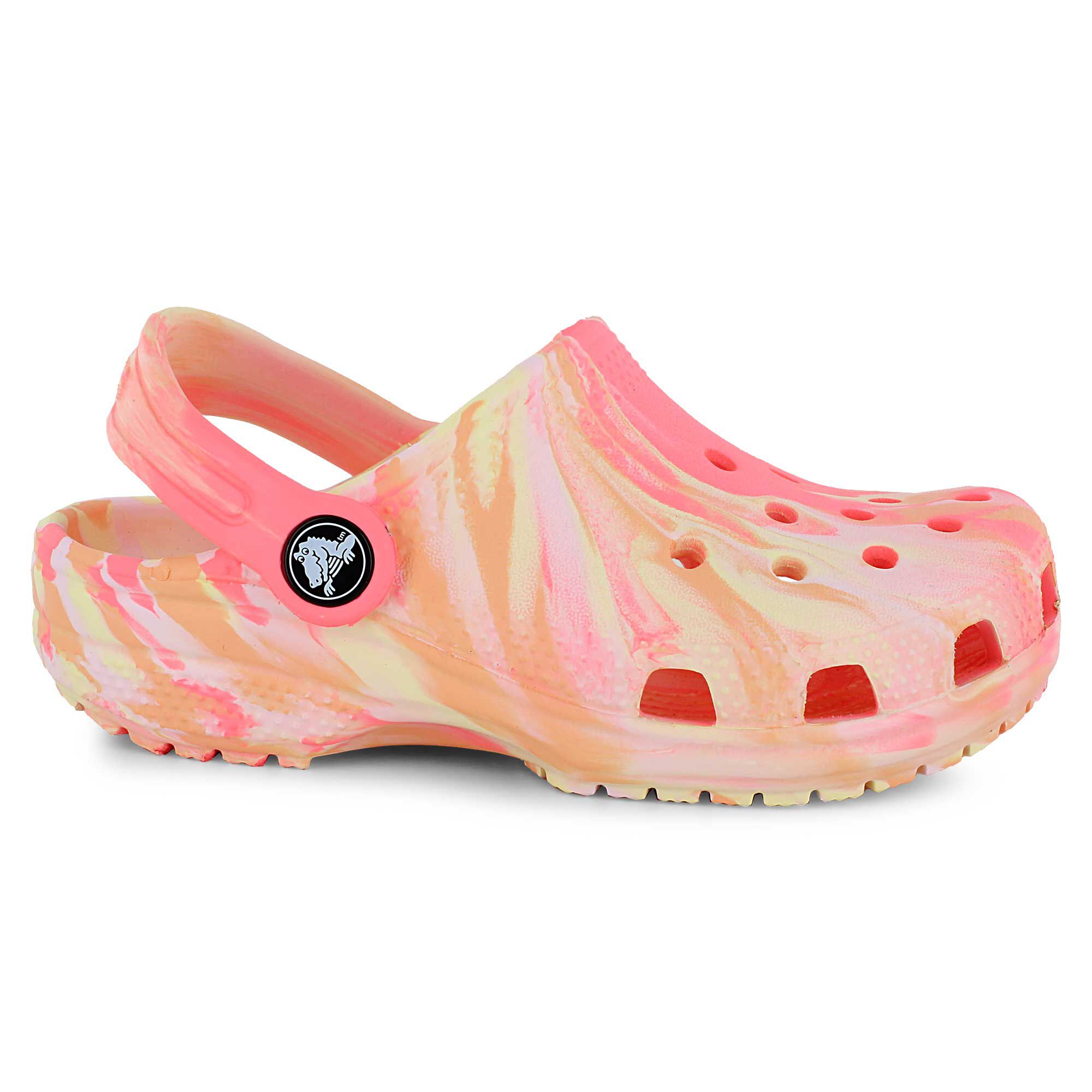 Crocs Marbled Classic Clog- K Right Side View