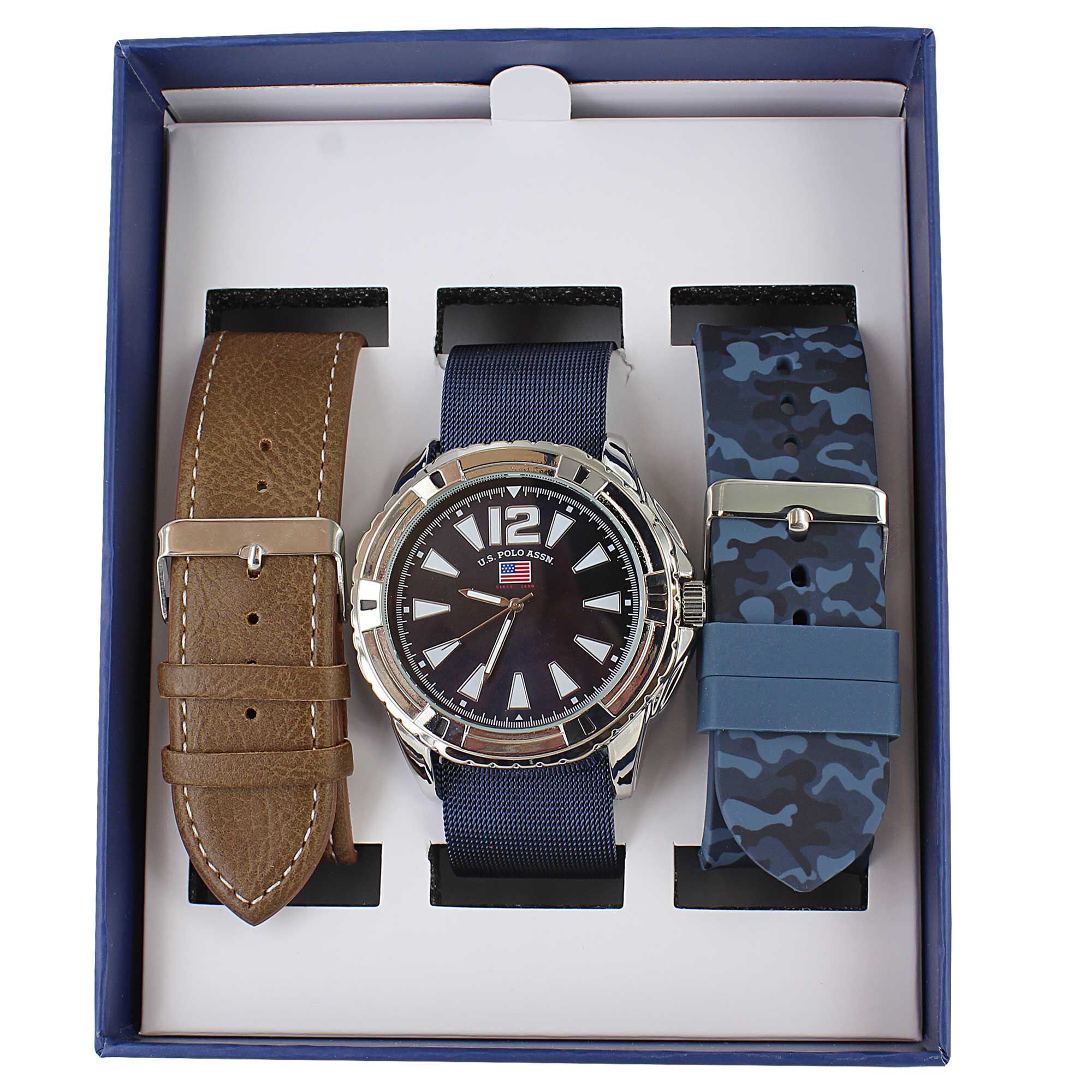U.S. Polo Association Interchangeable Watch Set Full Set View