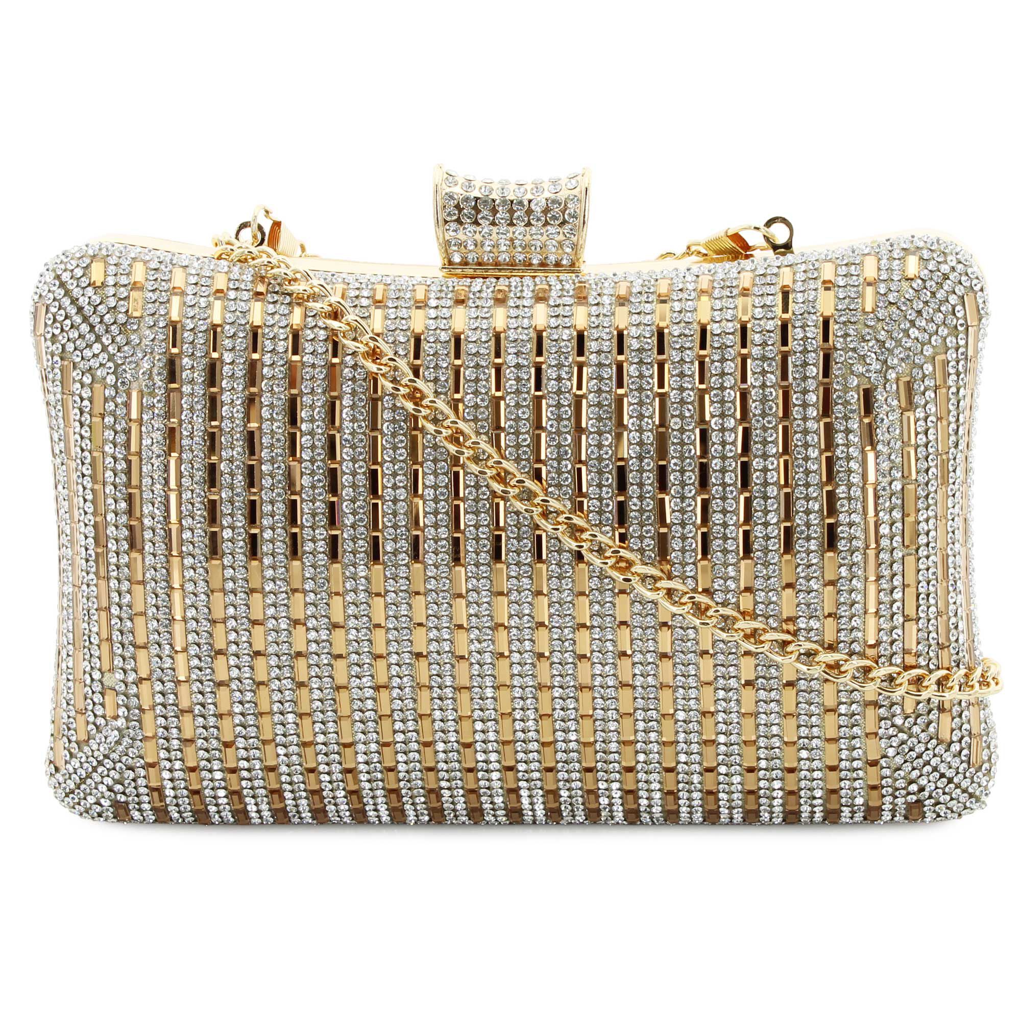 d'margeaux AZ6144 Sparkle Evening Bag Front View