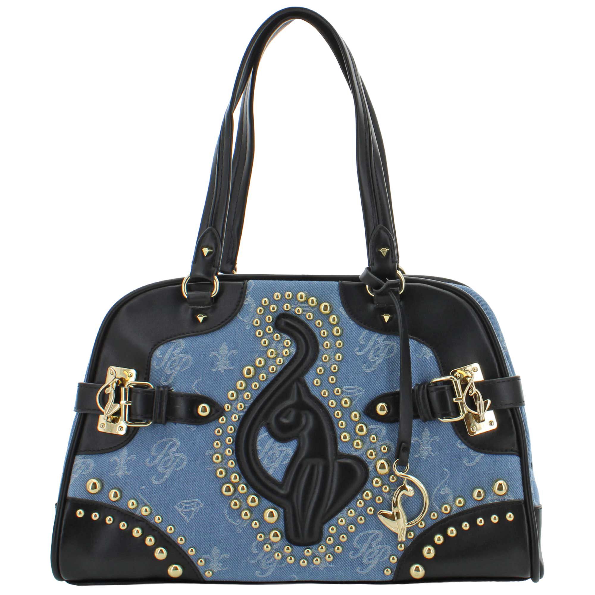 Baby Phat Denim Satchel Front View
