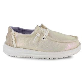  HEYDUDE Wendy Youth Shimmery Right Side View