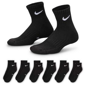 Boys' Socks Kids' Nike Everyday Cushioned Ankle 6-Pair Pack Side View With Package