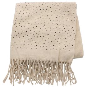  Women's Couture Gems Oblong Rhinestone Scarf Front Folded View