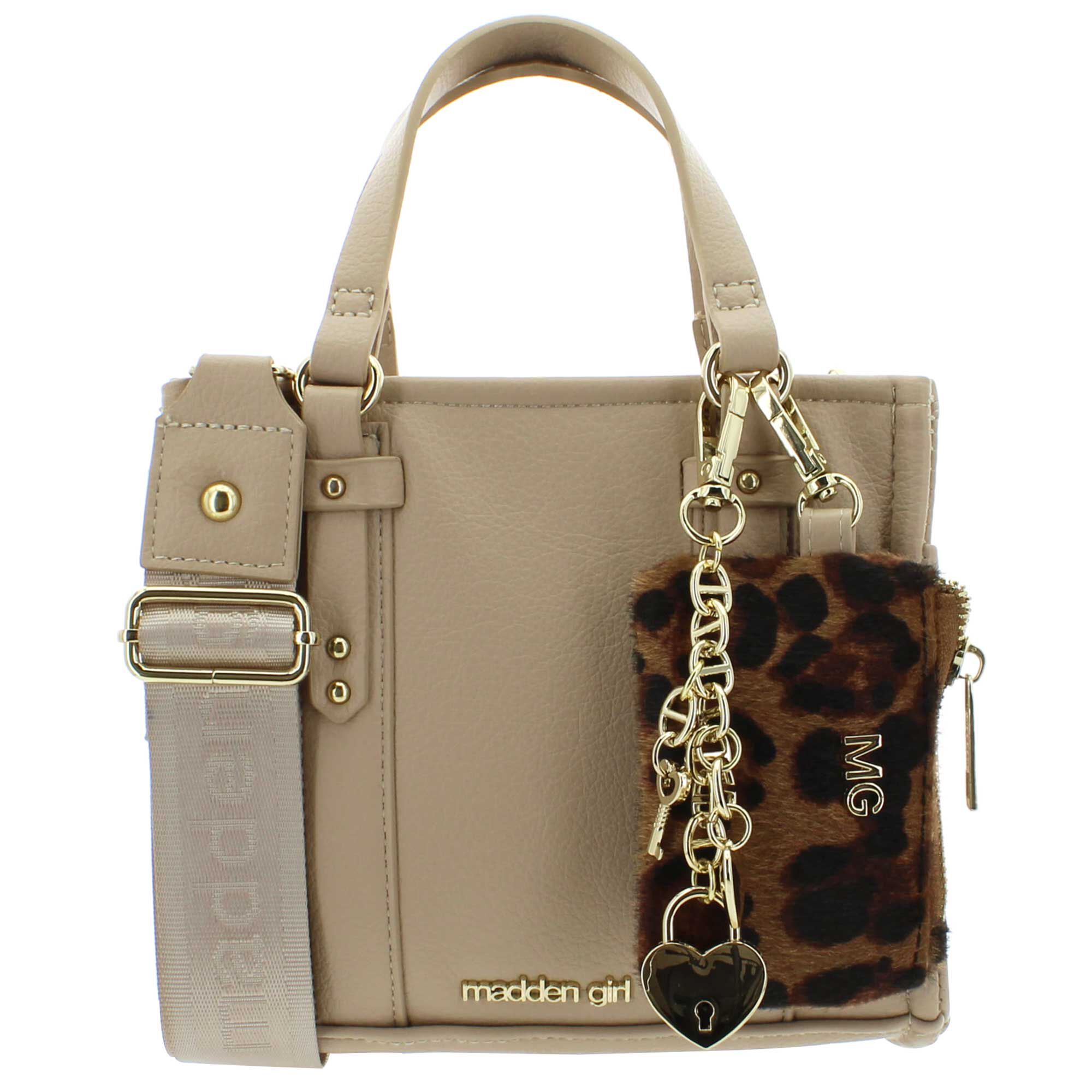 Madden Girl Tote With Small Pouch Clip-On Front View